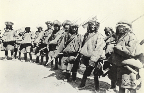 Horpa militia of Tibetan army that battled Kazakh invaders from ...