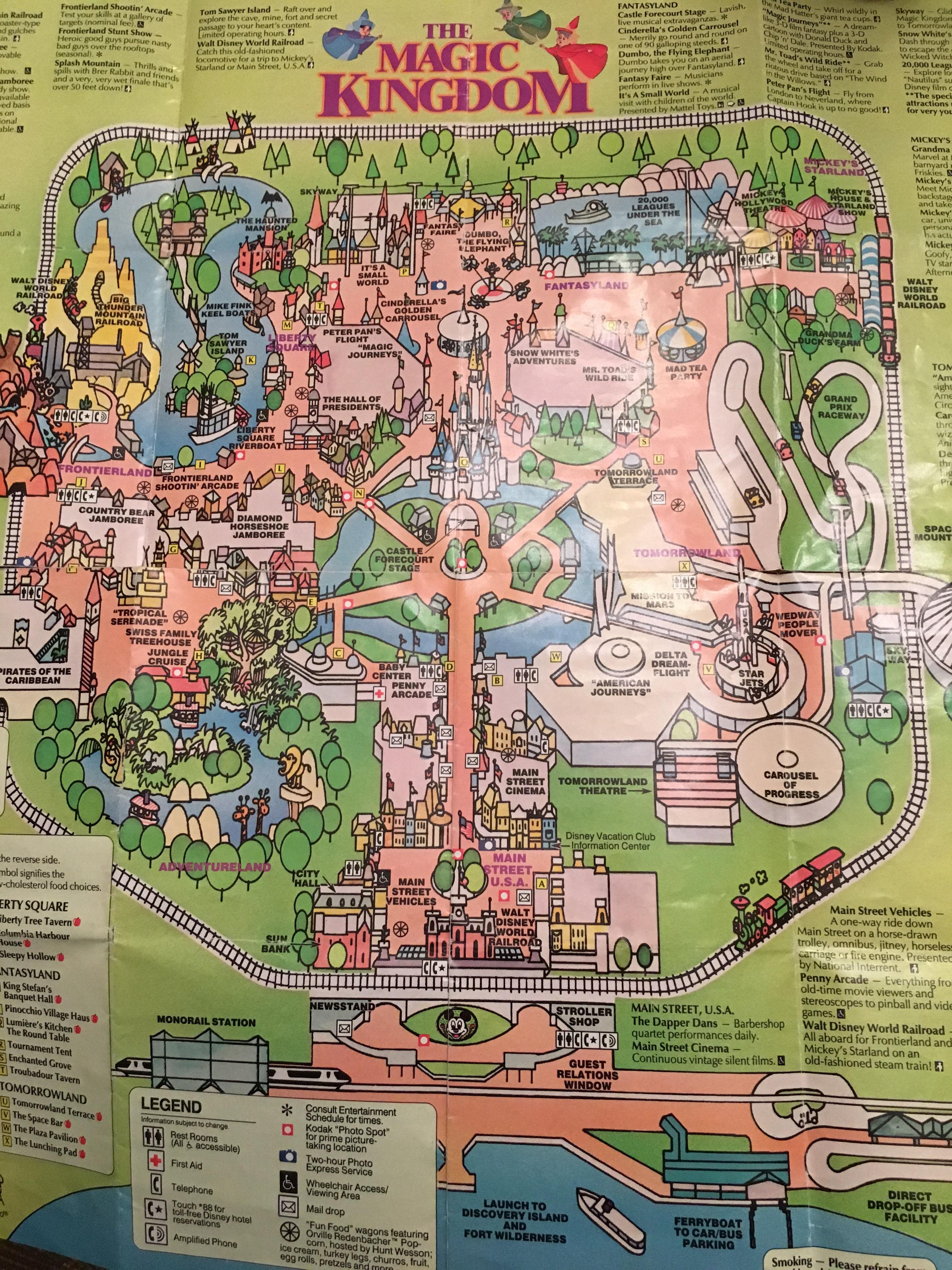 Disney world magic kingdom official map - stlwera