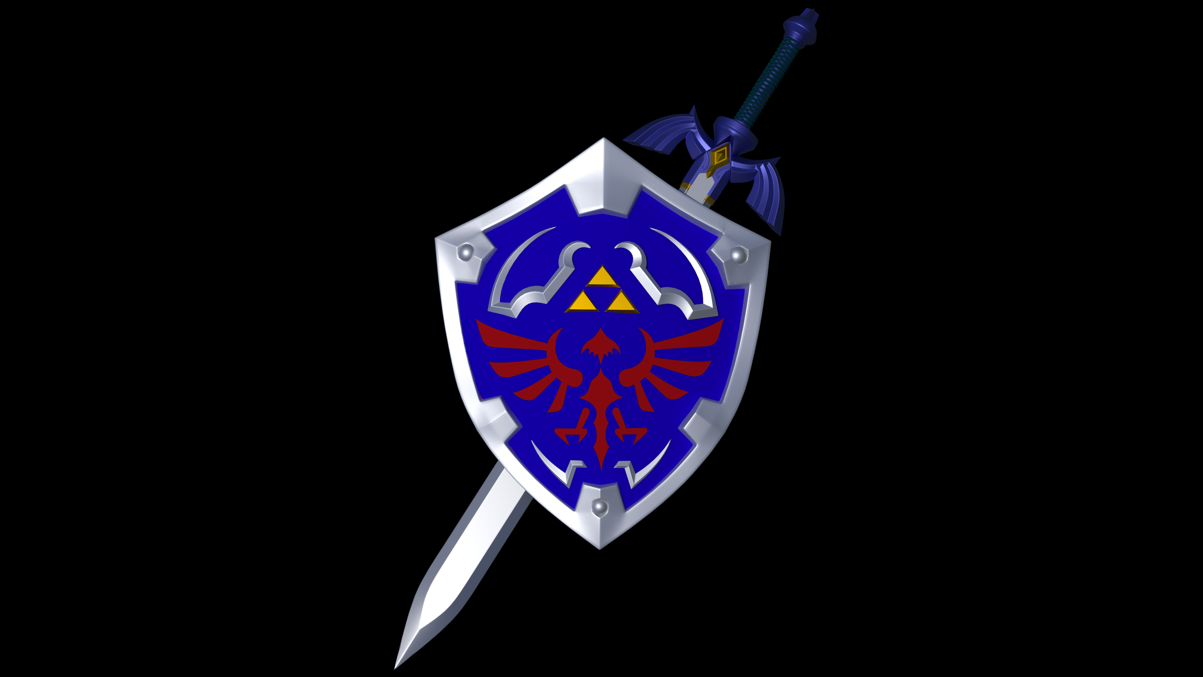 Real Master Sword And Hylian Shield