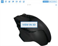 Logitech G502 HERO 3D Model