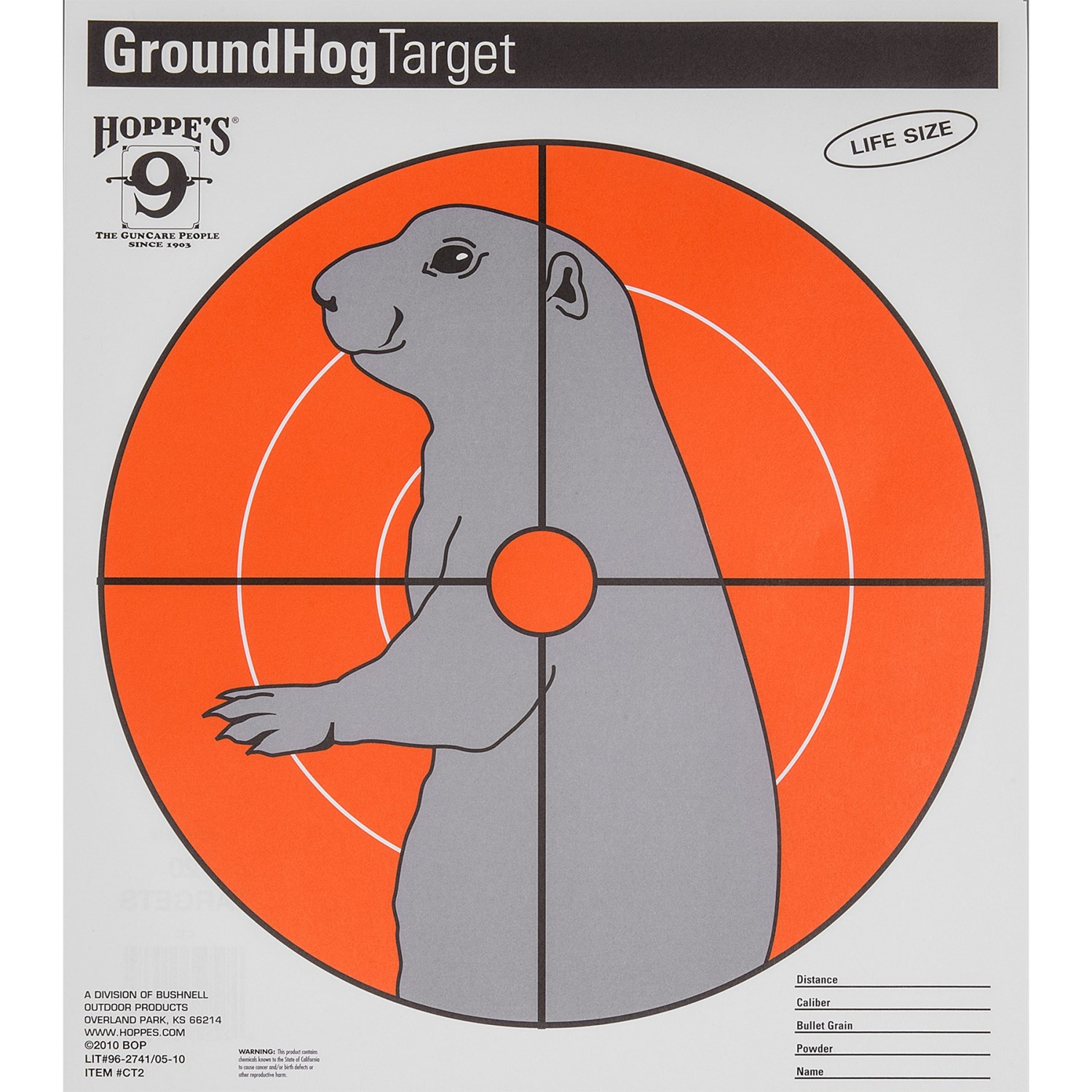 Hoppe’s Paper Critter Ground Hog Target - 20-Pack 9669T - Save 34%