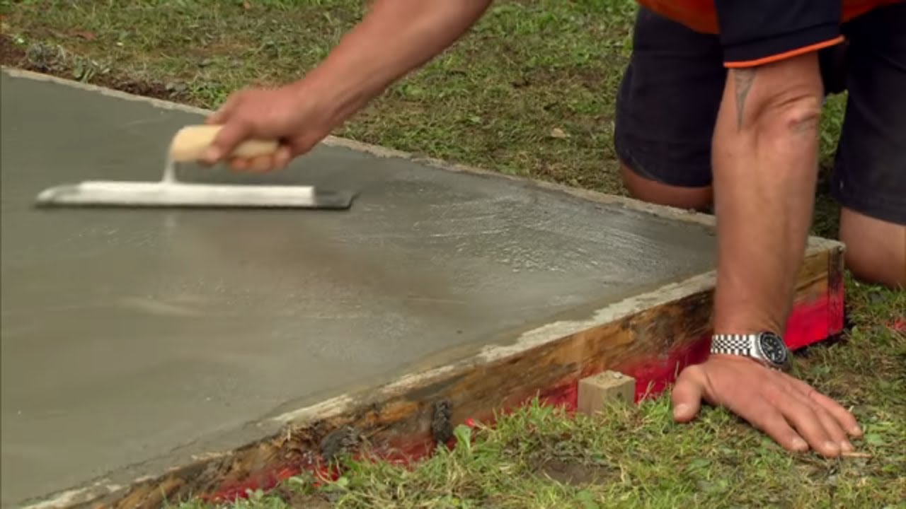 How to Lay a Concrete Pad | Mitre 10 Easy As - YouTube