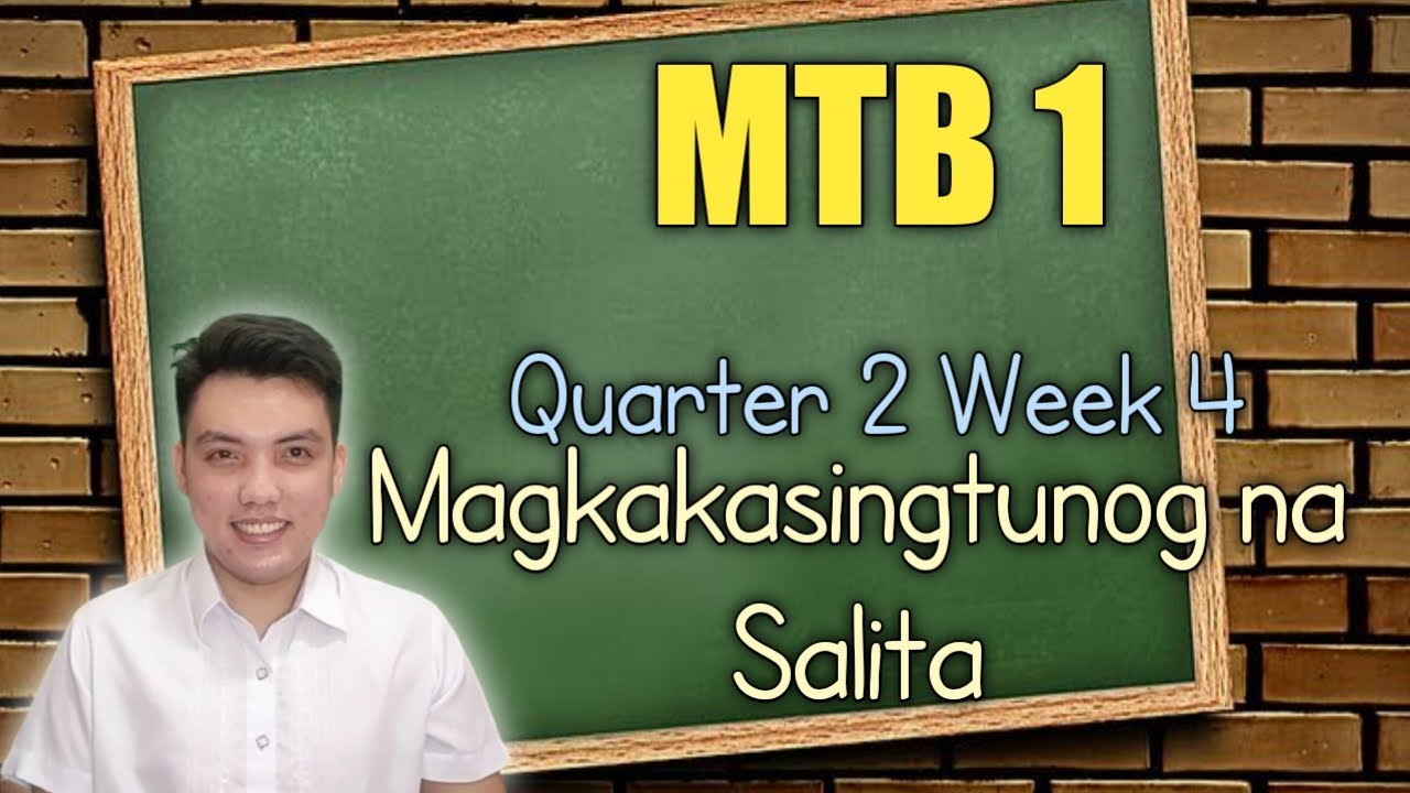 MTB GRADE 1 QUARTER 2 WEEK 4 | Magkakasingtunog na Salita - YouTube