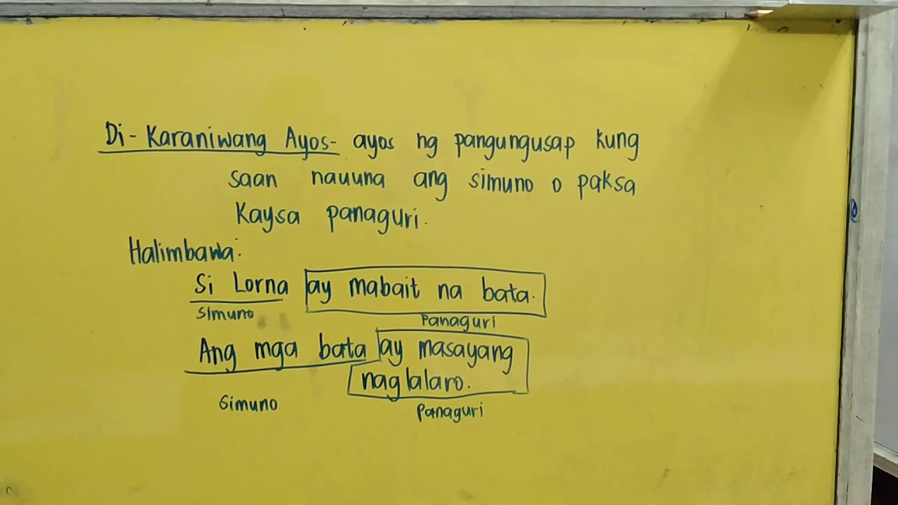 Pangungusap Mga Bahagi Ng Pangungusap Ayos Ng Pangungusap Youtube - Vrogue