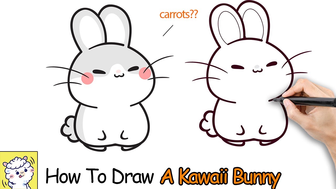 How To Draw A Bunny | Kawaii Art Style | Mofukawa - YouTube