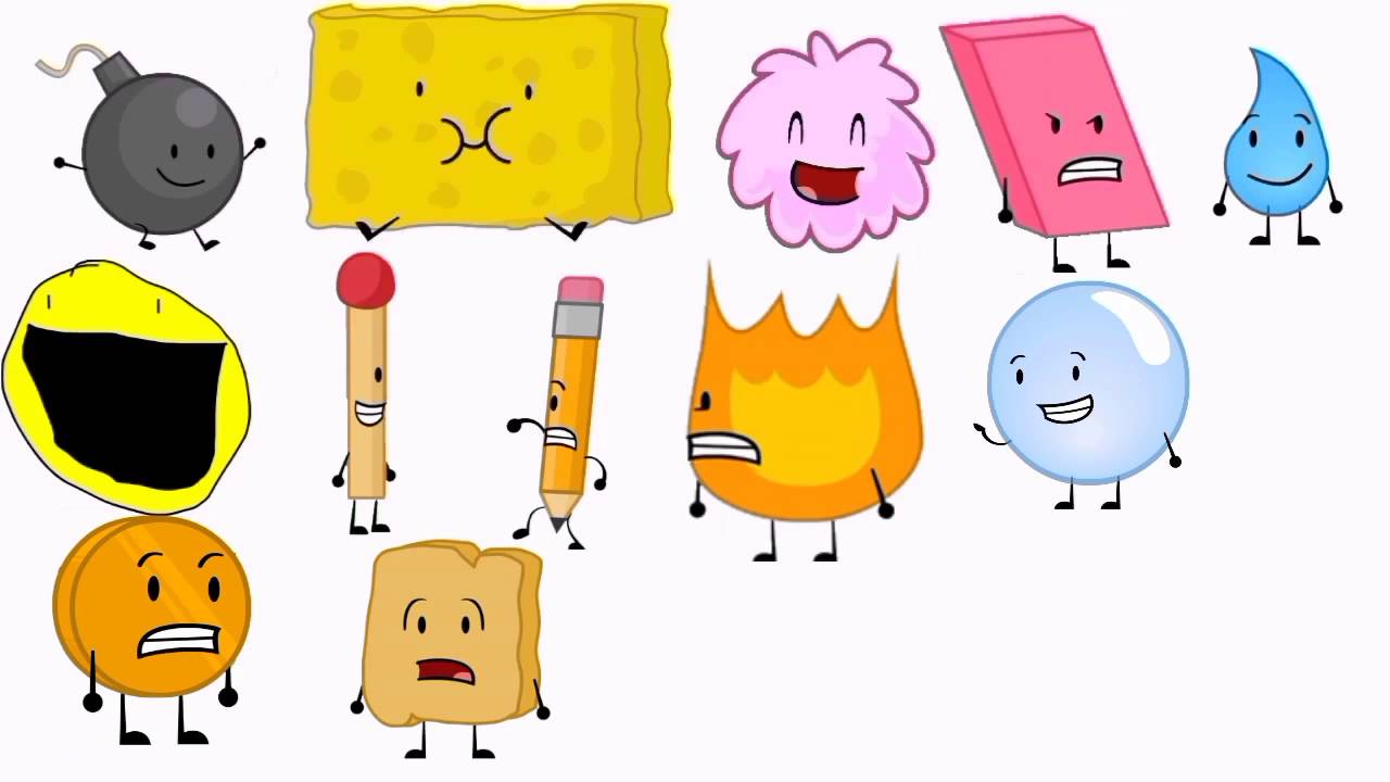 BFDI Character Gallery