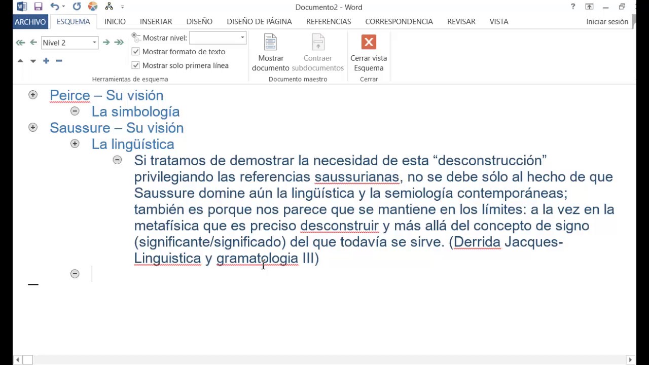 Word: Vista Esquema, Documento Maestro y Subdocumentos - YouTube