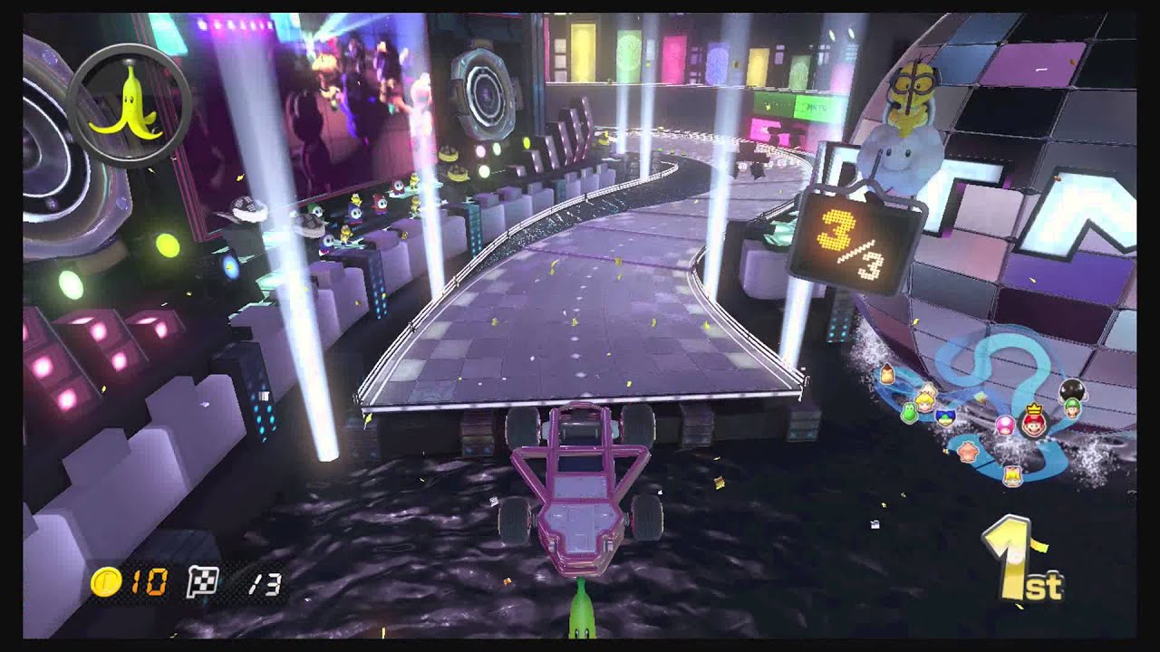 Mario Kart 8 Electrodrome Map