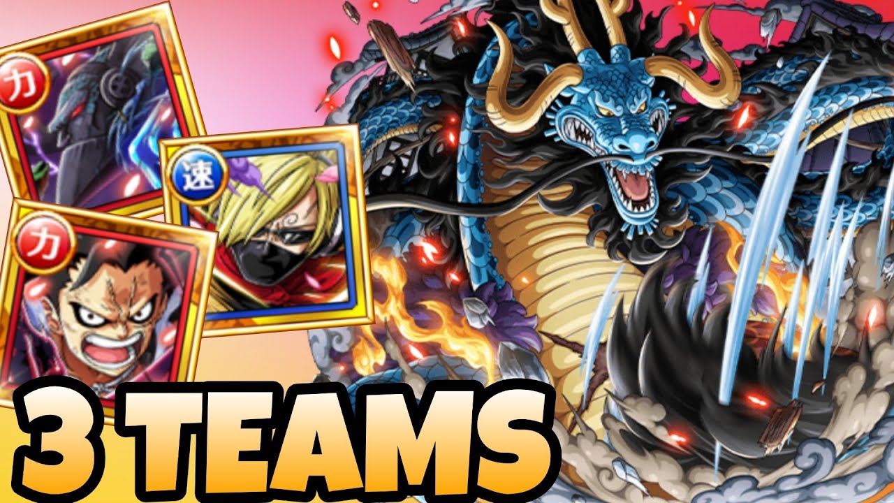 [OPTC] Kaido Raid Boss - 3 Teams - YouTube