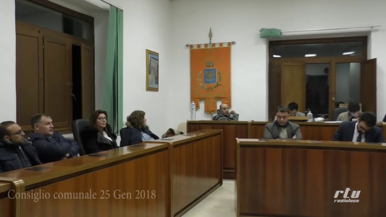 Consiglio Comunale Pietraperzia 25 Gennaio 2018 - YouTube