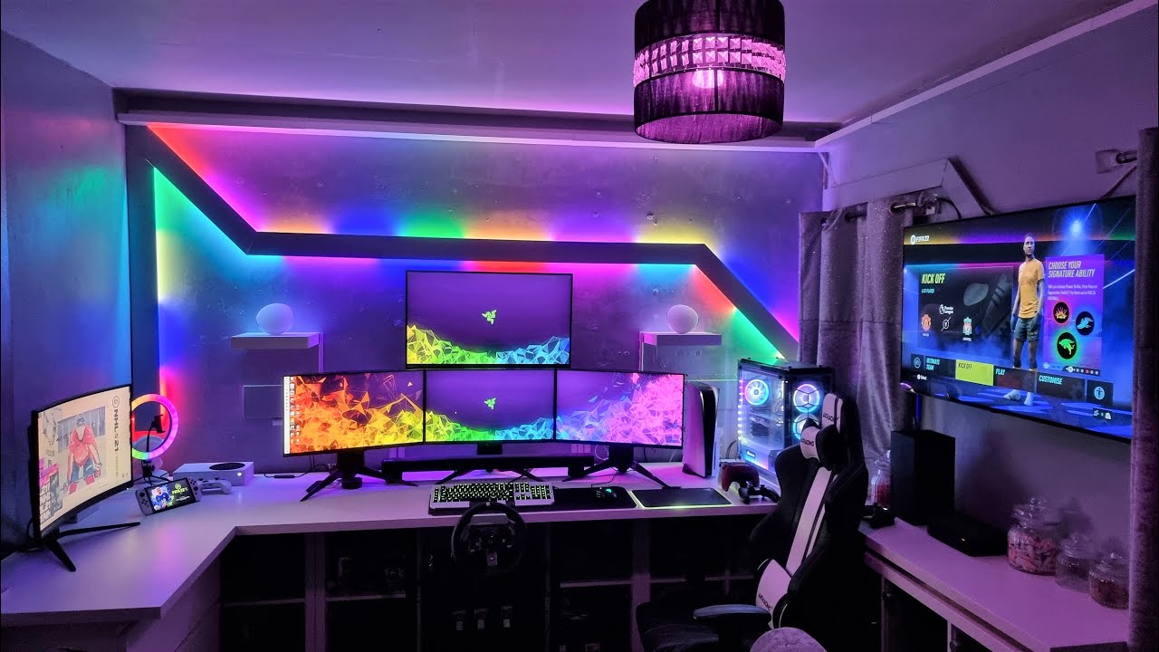 GAMING SETUP/ROOM TOUR - My Dream Gaming Setup - YouTube