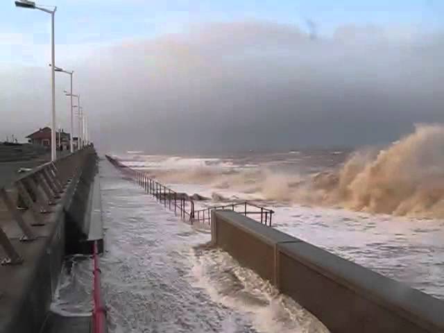 Destructive Waves On Coast