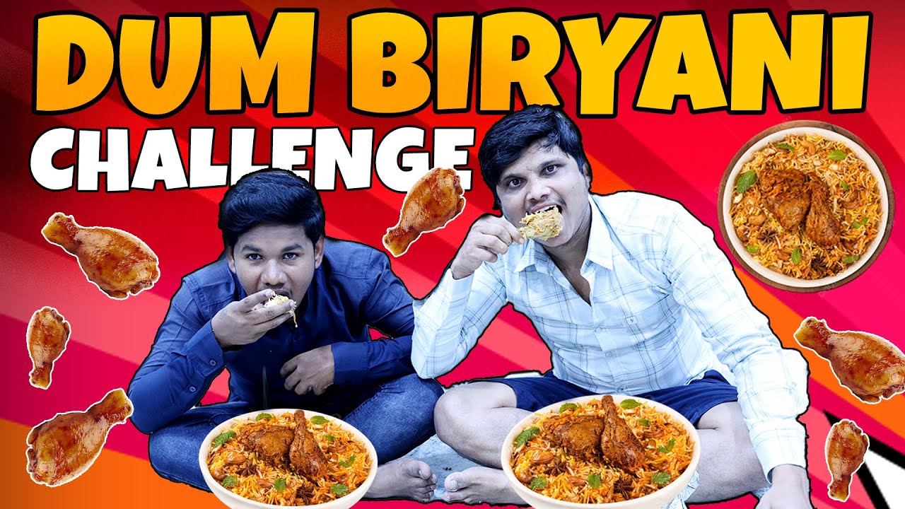 Biryani Eating Challenge With Friend | Chicken Biryani | Gadwal Wale ...