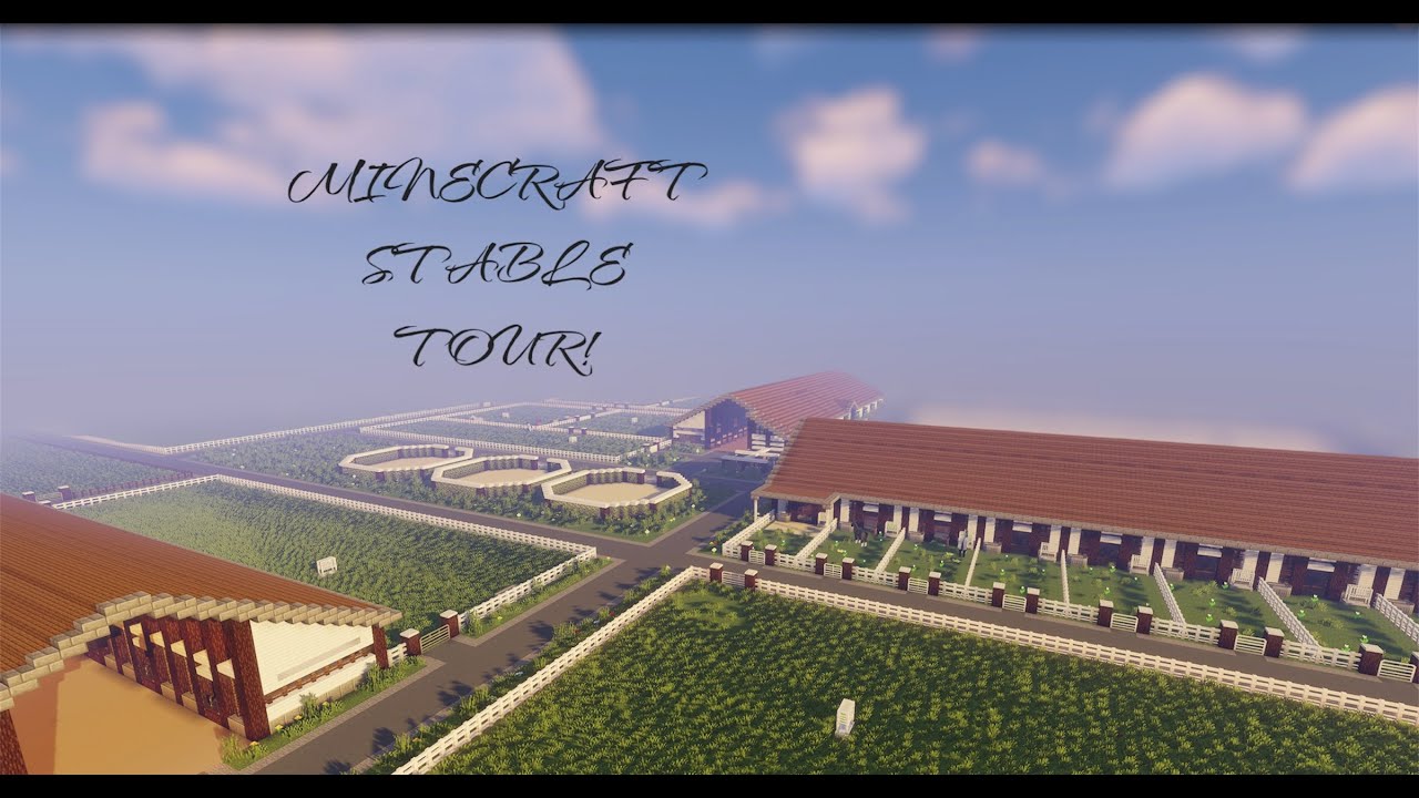 UPDATED Minecraft Equestrian Swem Barn Tour -Minecraft Swem - YouTube