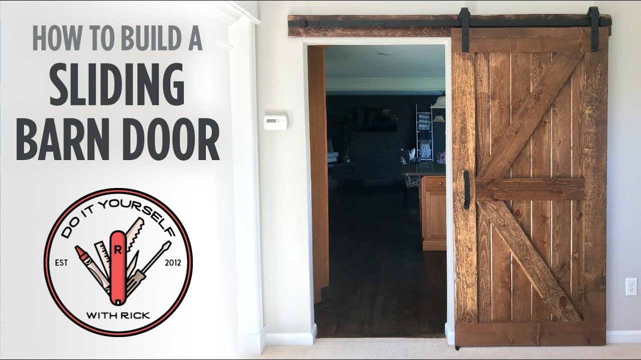 DIY Sliding Barn Door - YouTube