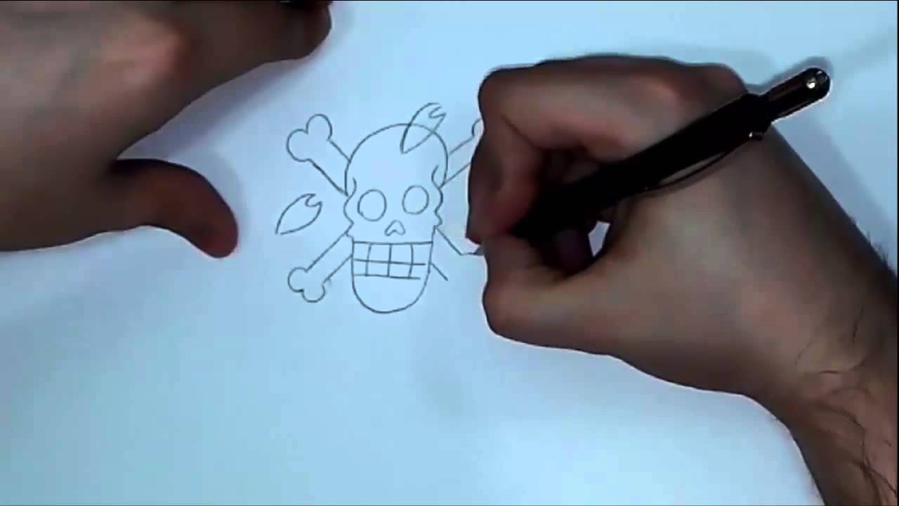 Como dibujar la Jolly Roger de Tony Tony Chopper (One Piece) - YouTube