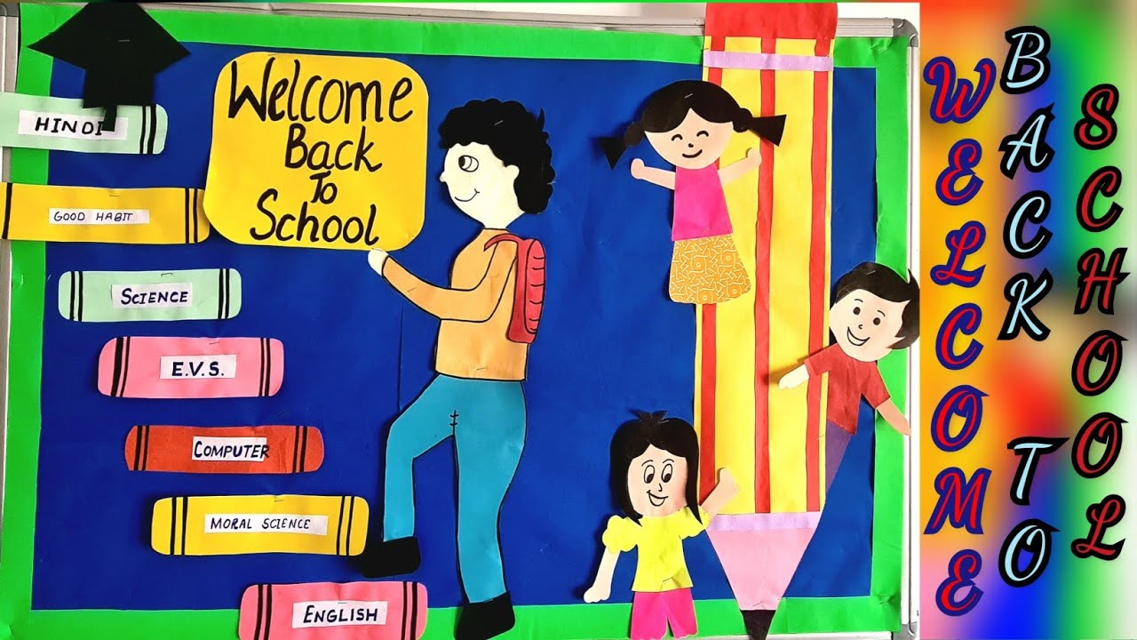 Welcome Back Kindergartners! Check Out These Adorable Bulletin Boards ...