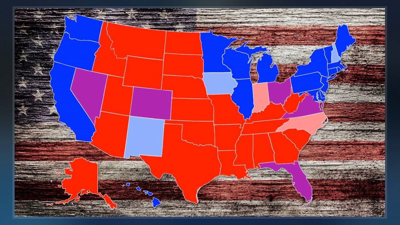 Red Or Blue States Map 2024 - United States Map