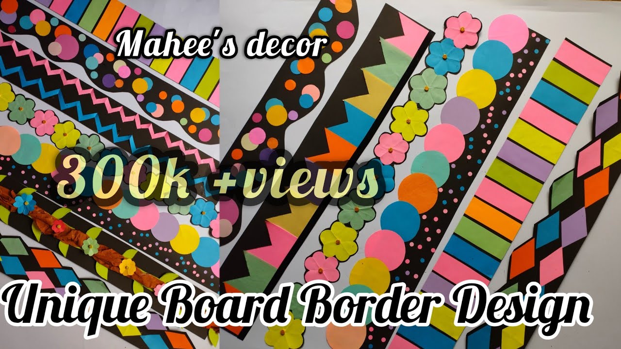 Display Board Border Design | Bulletin Board Design | Decoration ...