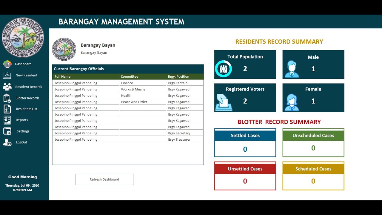 Barangay Management System Development Part 3 Project Components - Photos