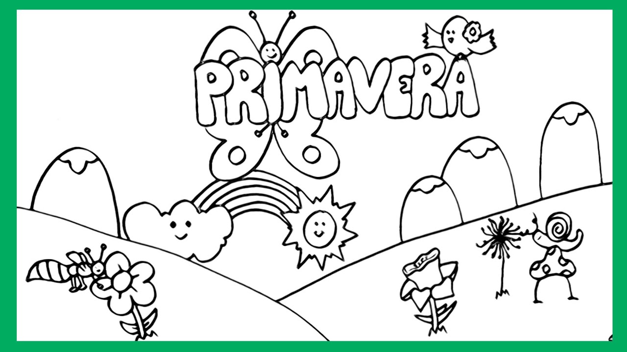 CÓMO DIBUJAR LA PRIMAVERA HOW TO DRAW SPRING