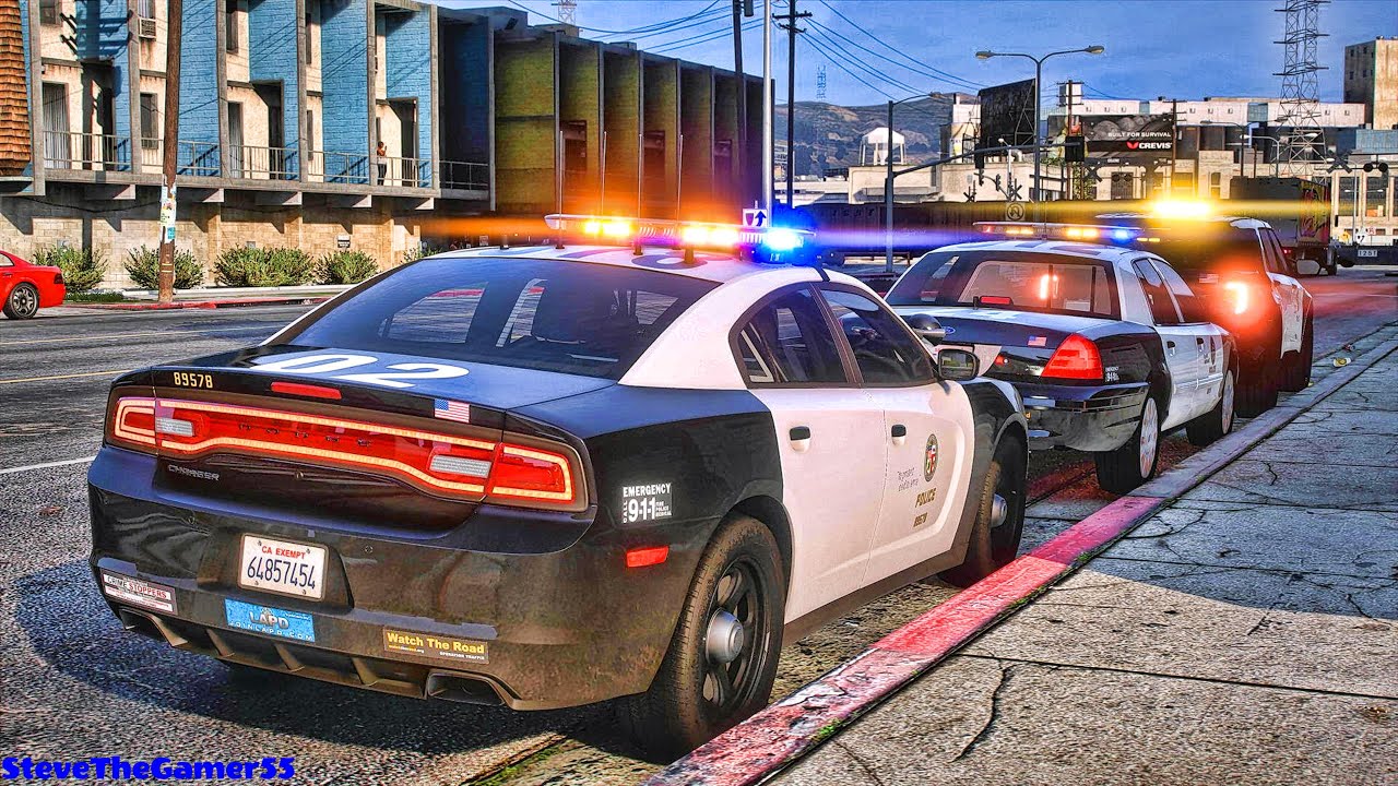 Playing GTA 5 As A POLICE OFFICER City Patrol| LAPD|| GTA 5 Lspdfr Mod ...