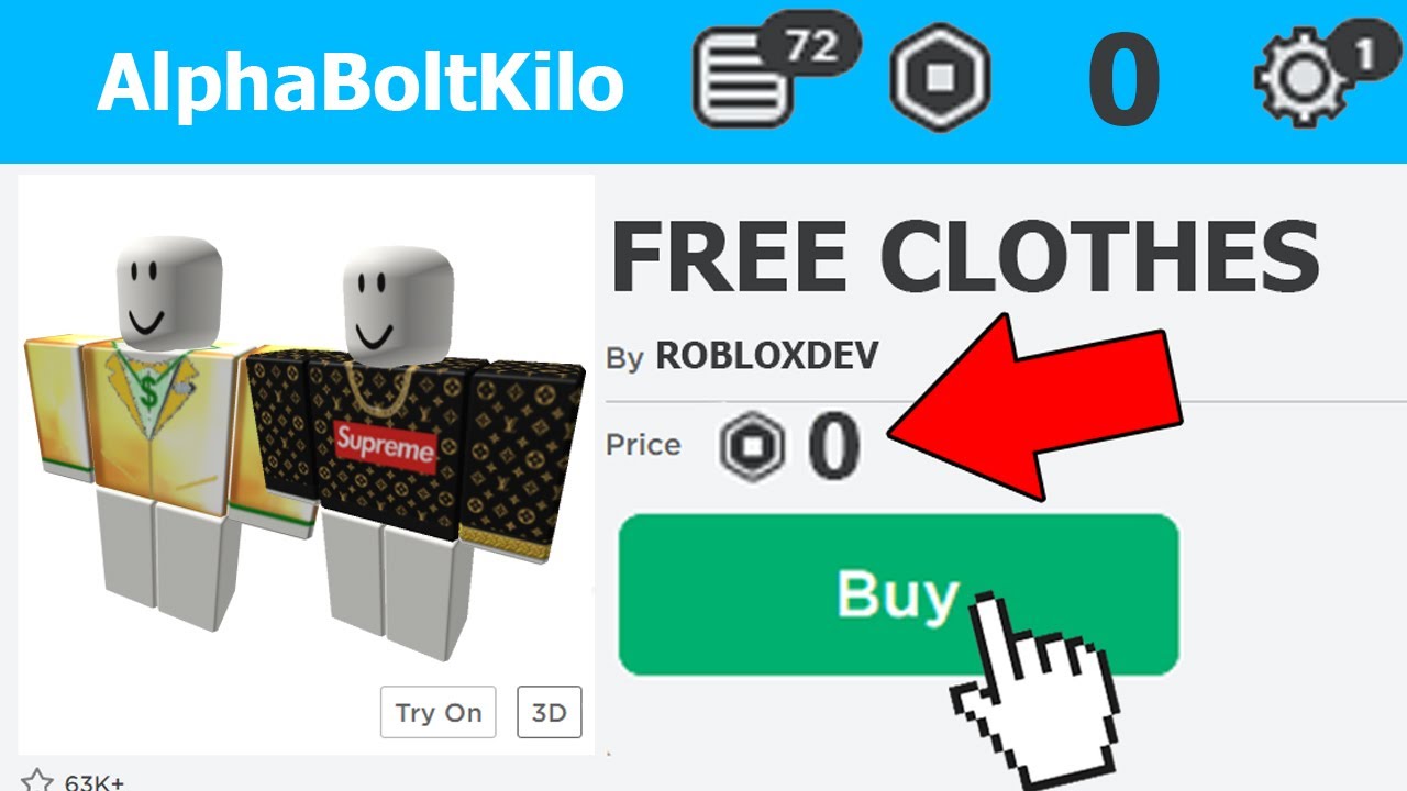 *NEW* HOW TO GET FREE CLOTHES OR SHIRTS IN ROBLOX!! (ANY SHIRT YOU WANT ...