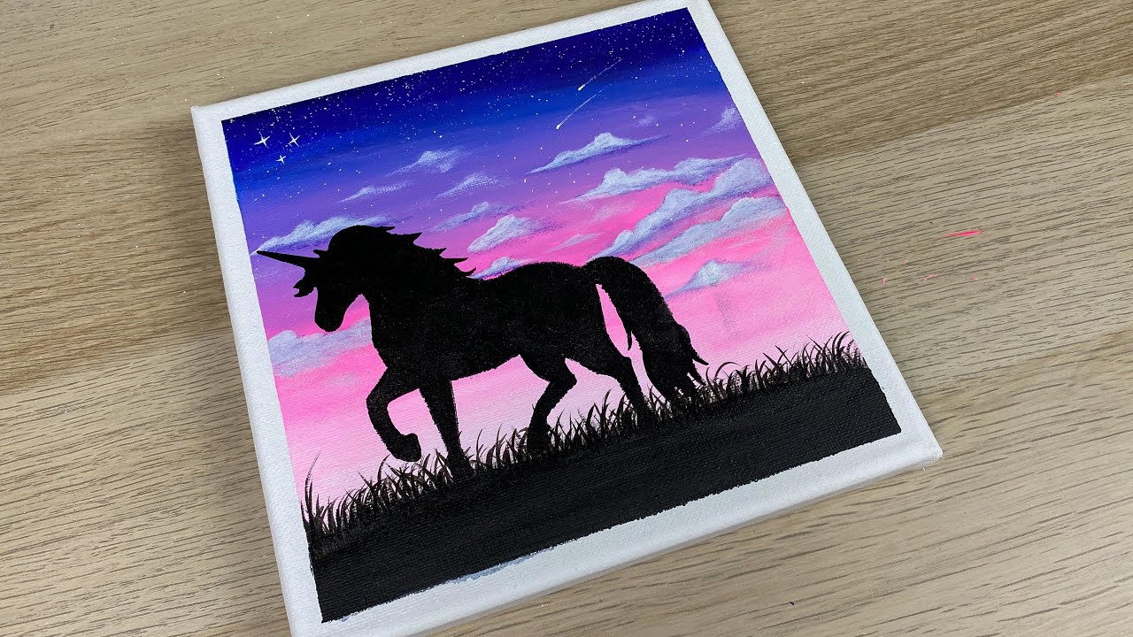 Galaxy Unicorn Painting Ideas