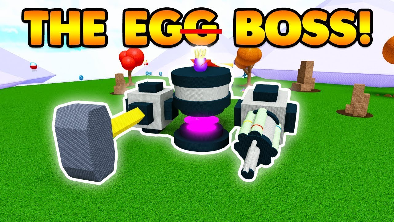 defeating the egg boss! build a boat for treasure roblox