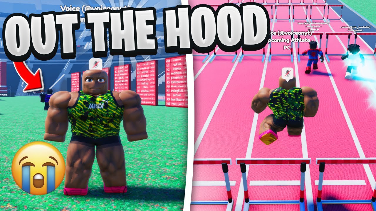 I MADE IT OUT THE ROBLOX HOOD IN TRACK AND FIELD INFINITE - YouTube