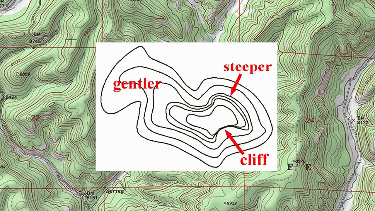 Topo Map Contour Lines