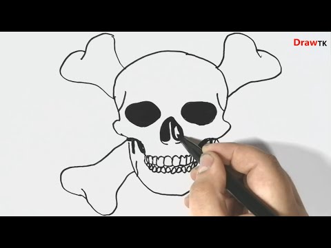 KuruKafa Çizimi | Simple Skull Drawing - YouTube