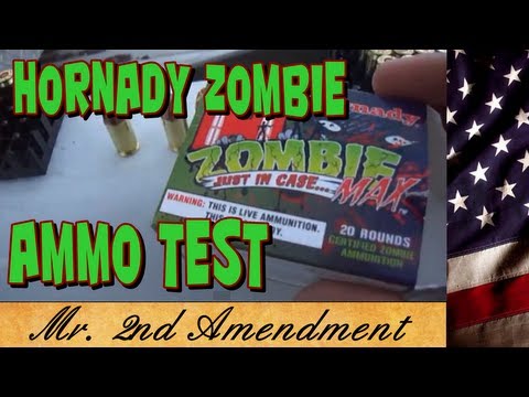 Hornady Zombie Ammo Test - YouTube