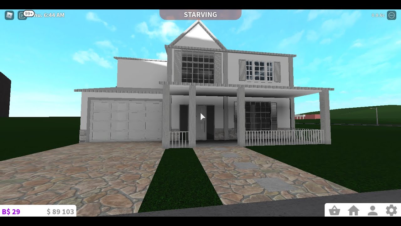 Modern house in bloxburg 2 stories !!!part 2 last part!!! - YouTube