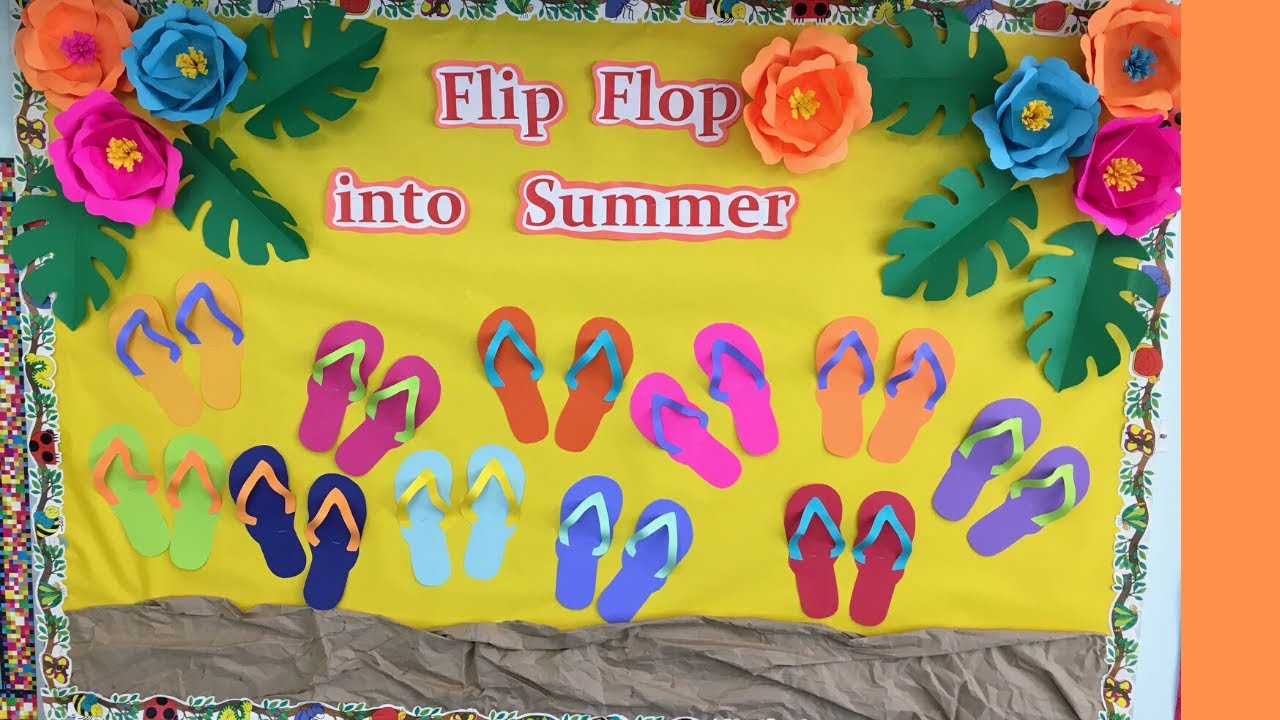 SUMMER Bulletin Board For Preschool/ Classroom Decoration Ideas - YouTube