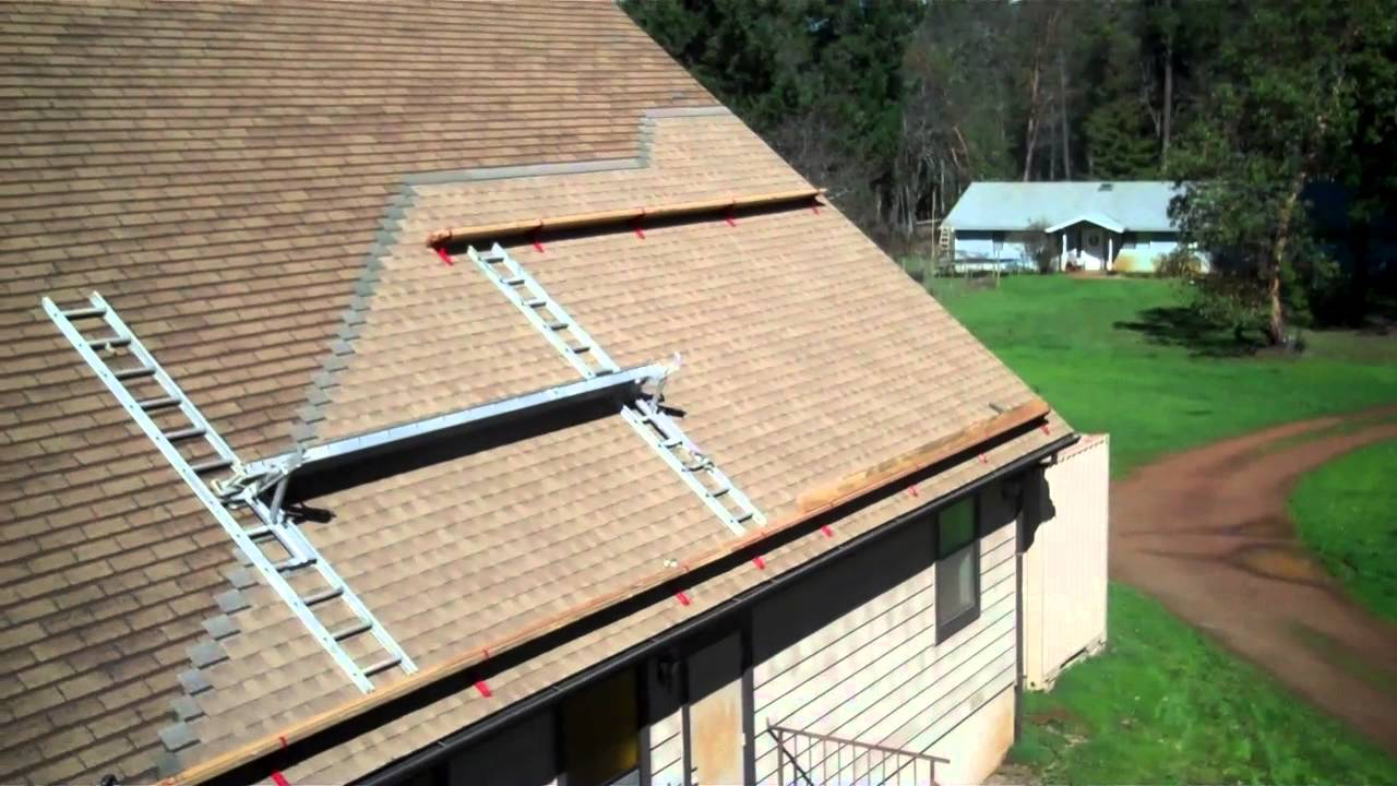 How to Apply Roofing to a steep roof YouTube