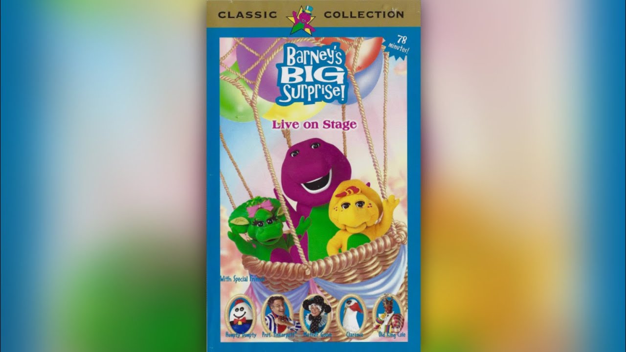 Barney S Big Surprise Live On Stage Vhs Barney The | Sexiz Pix