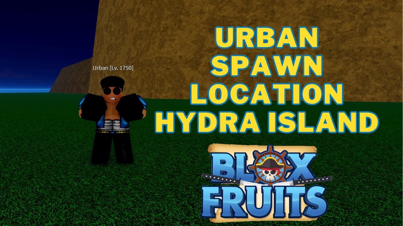 Where is Urban in Blox Fruits | Urban Spawn Location Hydra Island - YouTube