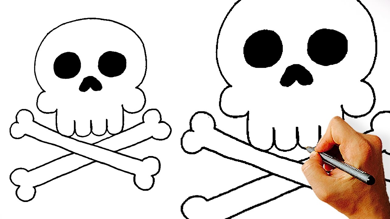 How to Draw Cartoon Skull - YouTube