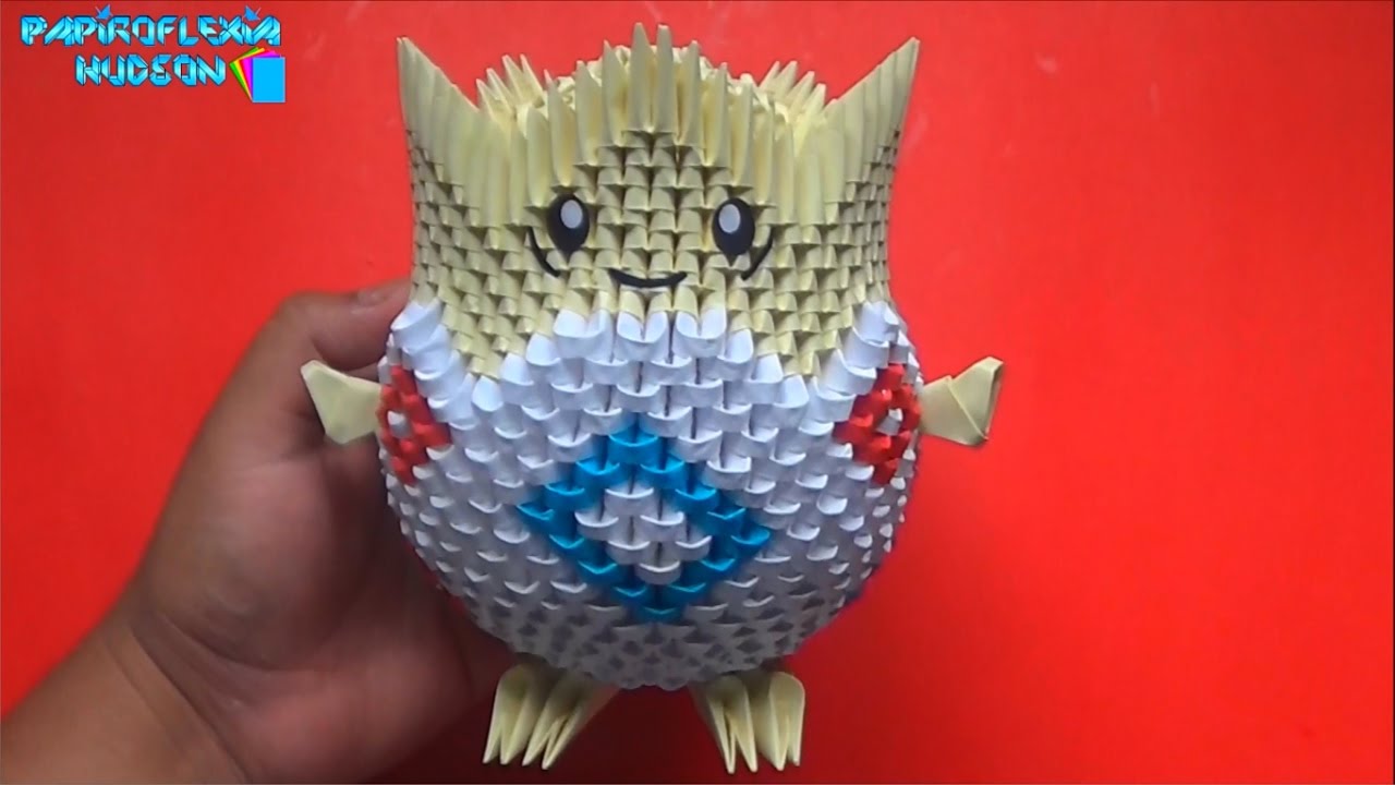 Origami 3D Togepi (Pokemon) YouTube