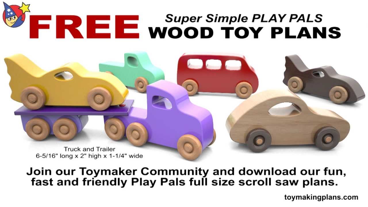 Wood Toy Plans - 5 FREE PATTERNS - YouTube