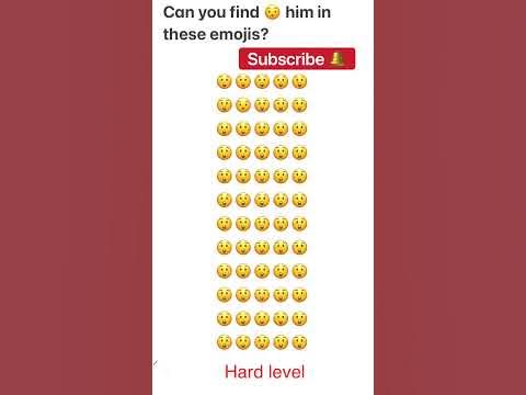 Can you find him 😯 in these emojis?#viralvideo #puzzle #emojichallenge ...