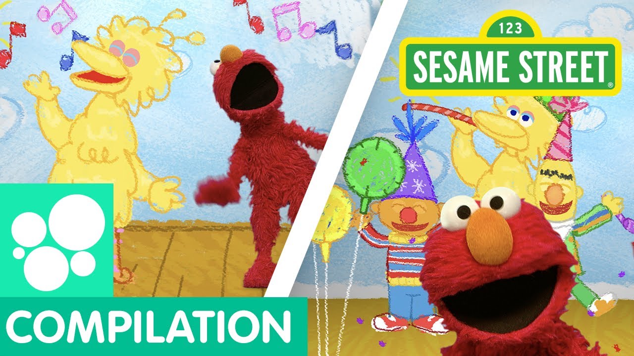 Sesame Street: Party with Elmo | Elmo's World Compilation - YouTube