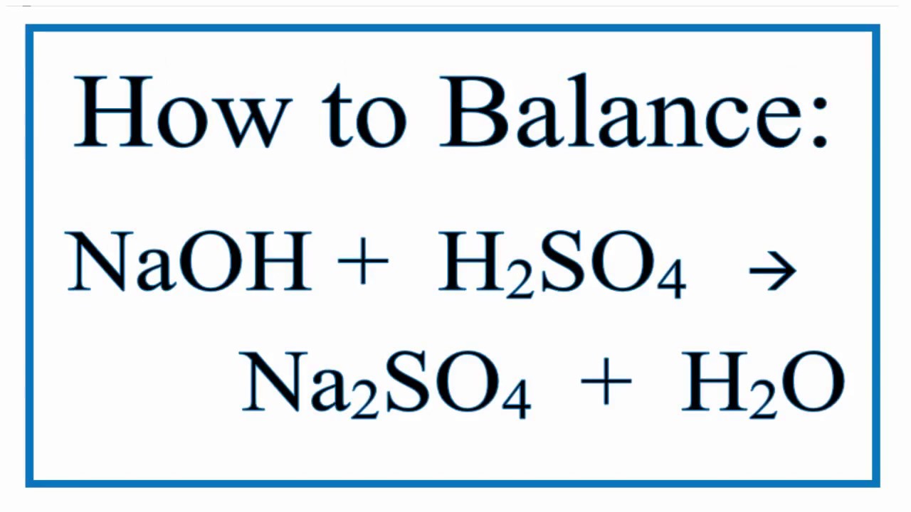 Sulfuric acid formula balance chemical equations calculator - polfido