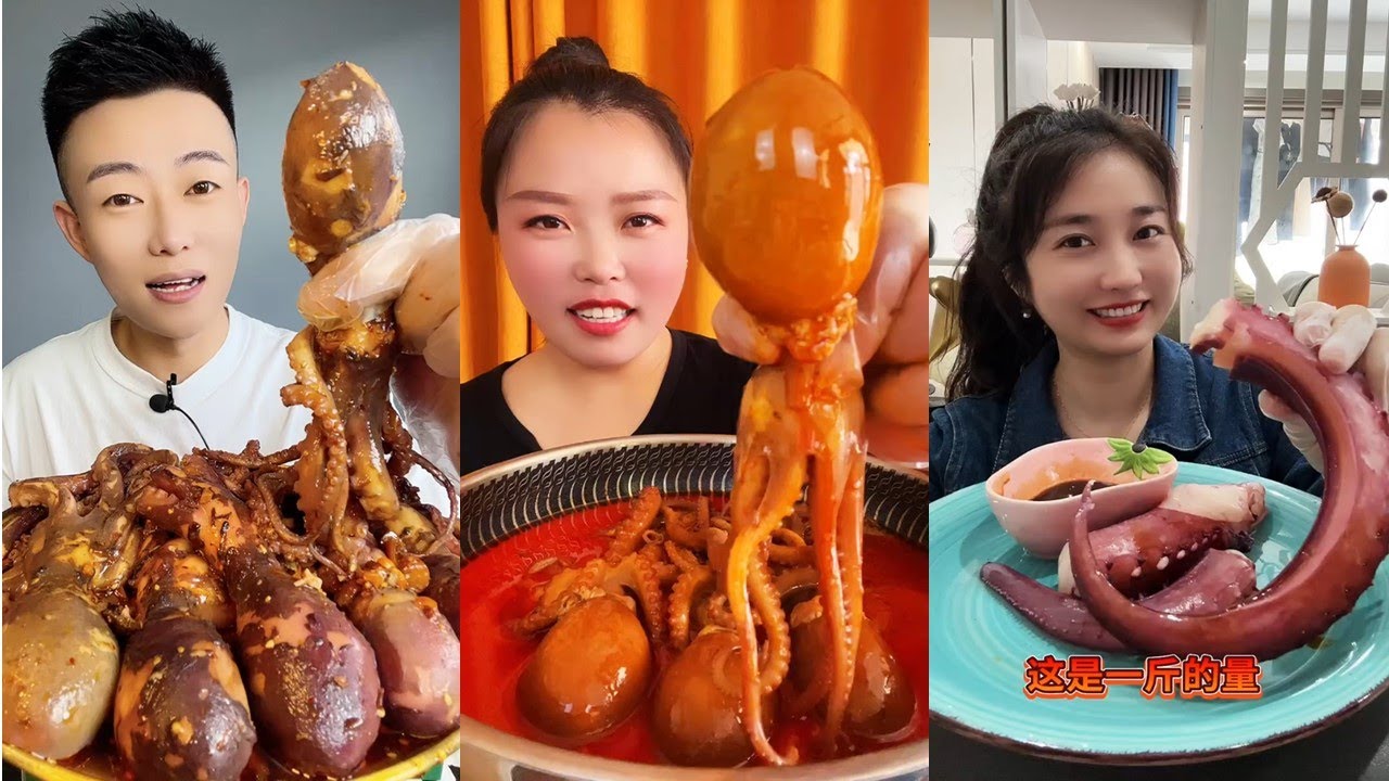 Savoring the Sea: 🐙 Octopus ASMR Mukbang ft. Delicious Dishes! 🍜🍣🥢 | 문어 ...