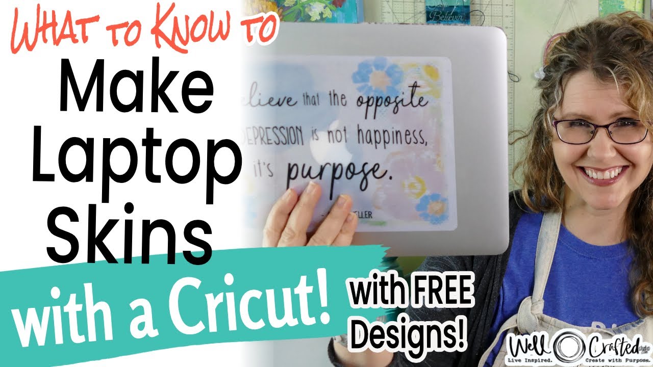 Make Laptop Decals w/Cricut (+ Six Free Designs) - YouTube