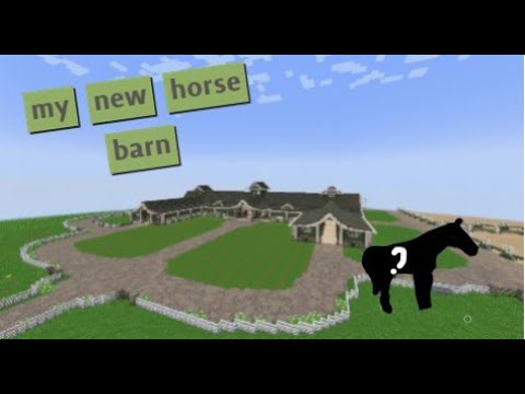 my brand new horse barn in Minecraft swem - YouTube