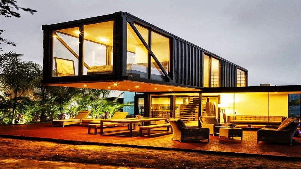 Modern Cabin Container  Home  Designs  YouTube