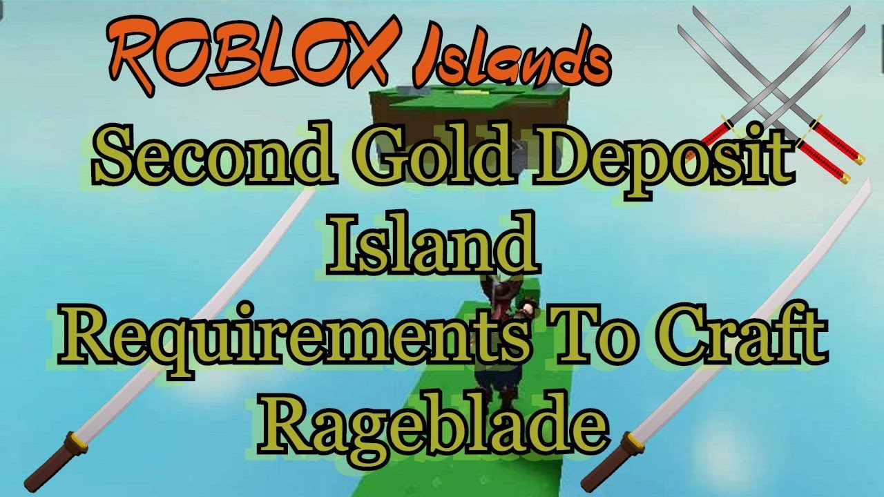 New Roblox Island Update Cow Rageblade Gold Block Roblox Island Youtube