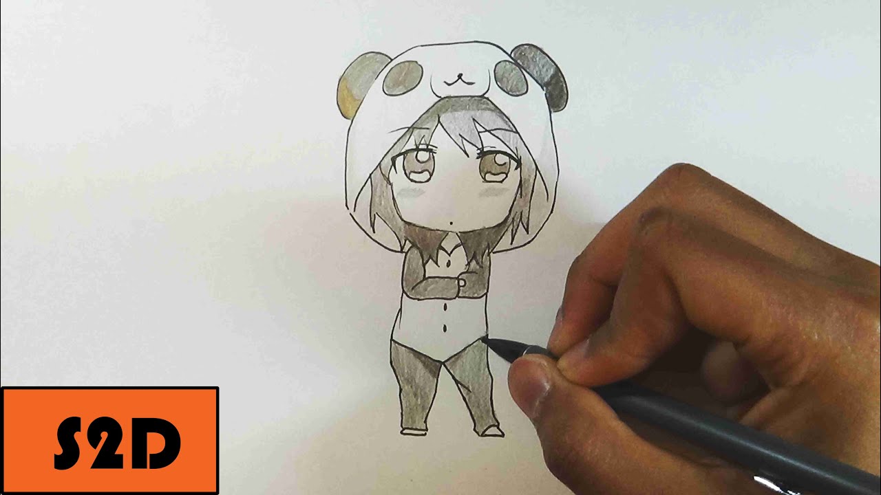 How To Draw Chibi Girl In PJ\'s - YouTube